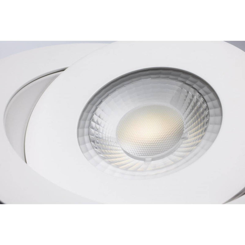 15 Watt; CCT Selectable; LED Direct Wire Downlight; Gimbaled; 6 Inch Round; Remote Driver; White - Green Lighting Wholesale