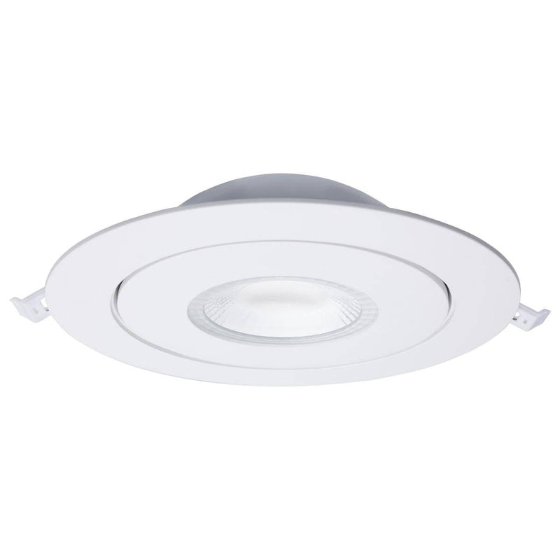 15 Watt; CCT Selectable; LED Direct Wire Downlight; Gimbaled; 6 Inch Round; Remote Driver; White - Green Lighting Wholesale