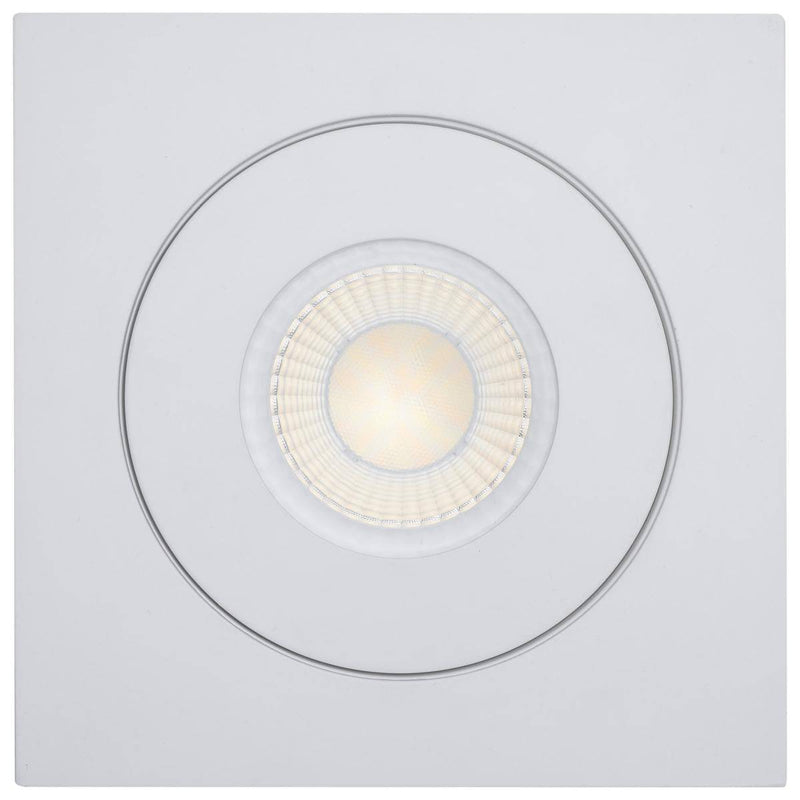 15 Watt; CCT Selectable; LED Direct Wire Downlight; Gimbaled; 6 Inch Square; Remote Driver; White - Green Lighting Wholesale