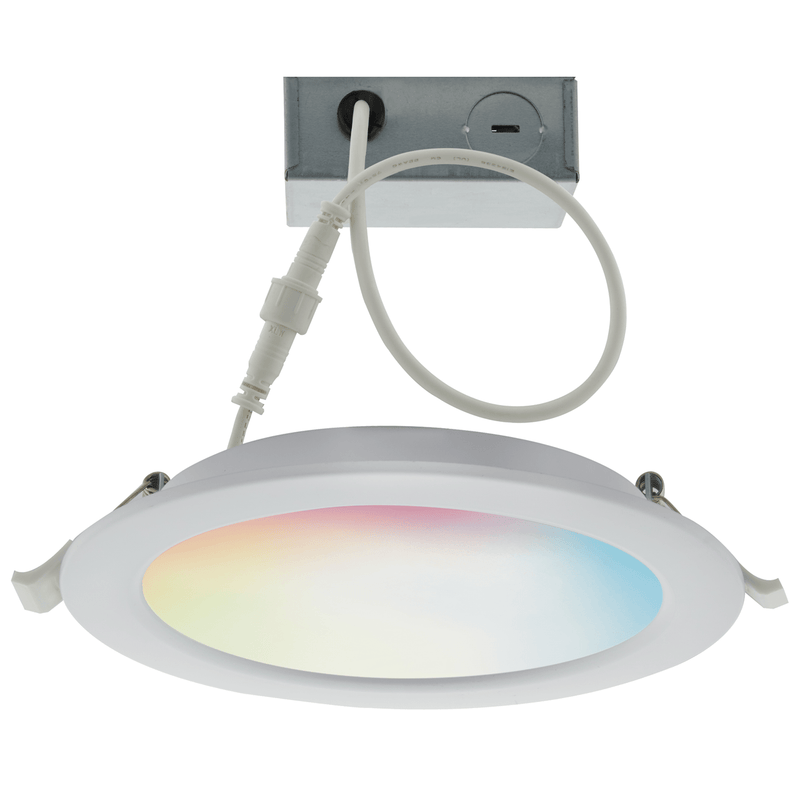 LED Direct Wire Downlight; 6 Inch; Tunable White and RGB - Green Lighting Wholesale