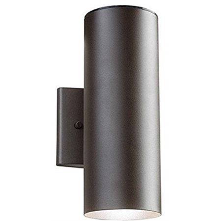 LED 20 Watt Cylinder Up/Down Light 3000K 120V in Bronze - Green Lighting Wholesale