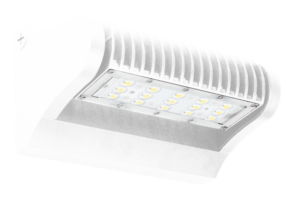 White 40 Watt Led Wall Pack, Rotatable Single Head  120~277V- 5000K - Green Lighting Wholesale